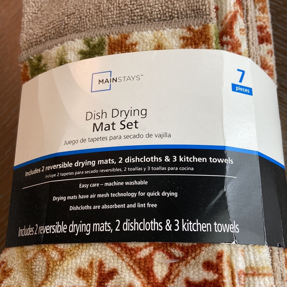 Dish Drying Mat Set - Picture 2 of 3
